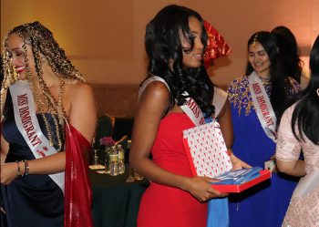 Miss Immigrant USA Contestant Naomi with AmphiBag